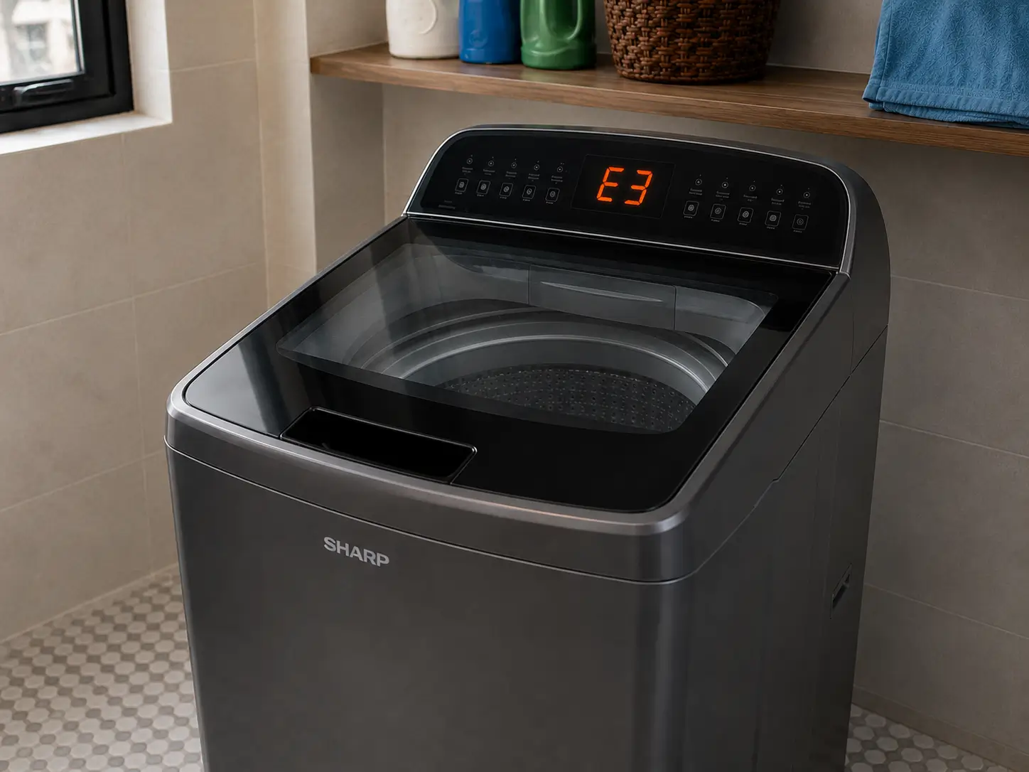 sharp-top-load-washer-e3-e4-check
