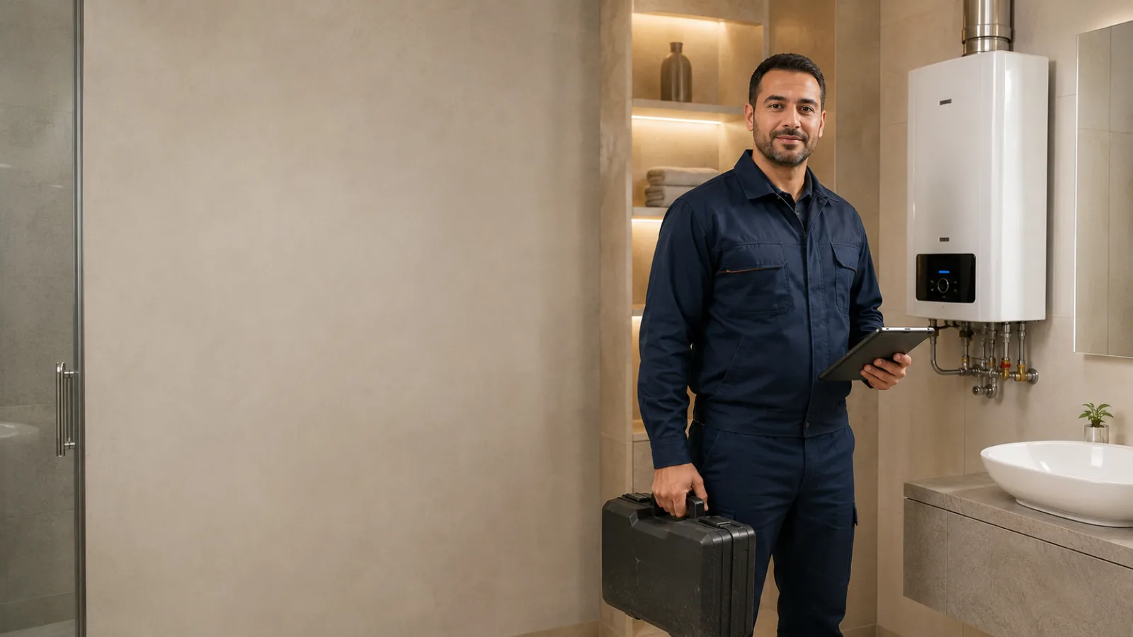 صيانة سخان المصانع الحربية وإصلاح مشكلة عدم الاشتعال